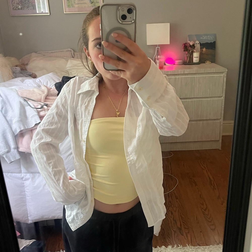 White Button-Up Shirt